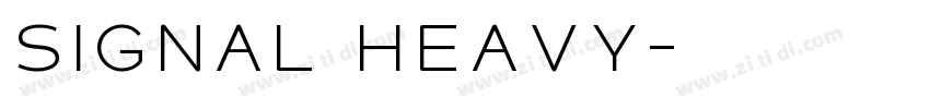 Signal Heavy字体转换